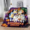 Halloween Costume Parade Personalized Name Blanket Multi-purpose Personalized Blanket Soft & Cozy Perfect for Seaside Office Bed Living Room