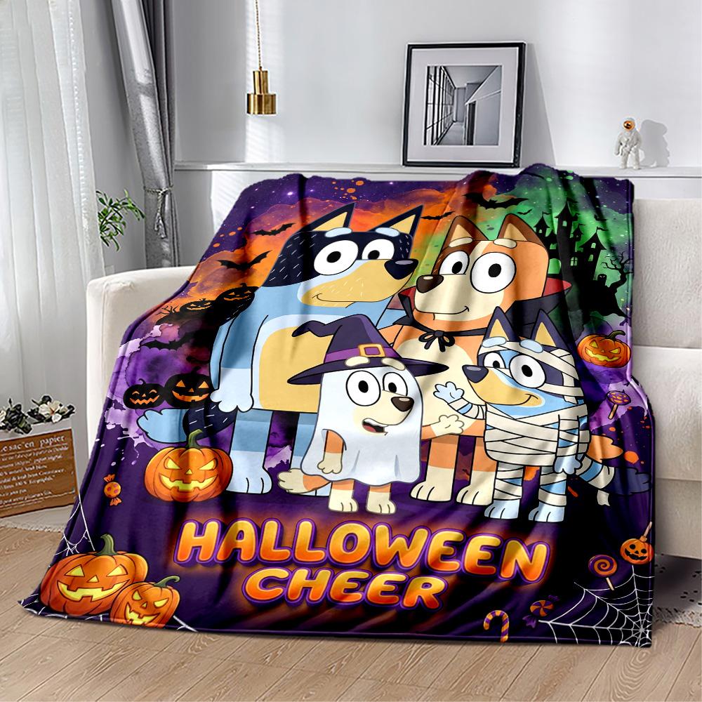 Halloween Costume Parade Personalized Name Blanket Multi-purpose Personalized Blanket Soft & Cozy Perfect for Seaside Office Bed Living Room