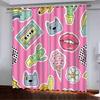High-Density Blackout Curtains Red Lip Series Digital Printing Curtains