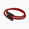 Stainless Steel Bracelet, Leather Woven Bracelet, Various Colors, Geometric Style, Light Luxury Style