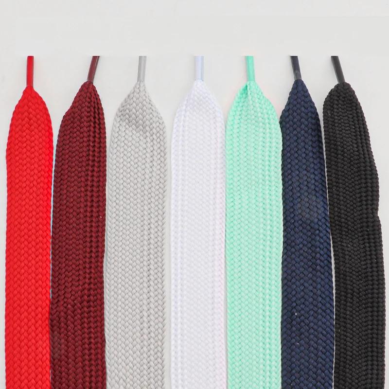 1Pair Flat Shoelaces for Sneakers AF1 Shoe Laces Width 2.5CM Shoelace Luxury Brand Laces Shoes 100/120/140/160cm Shoestrings