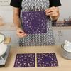 Silicone Material Anti-scalding Pad Square Dining Mats Placemats for Kitchens