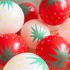 Strawberry & Watermelon Cartoon Fruit Balloon Polka Dot Toy for Party Venue Decoration