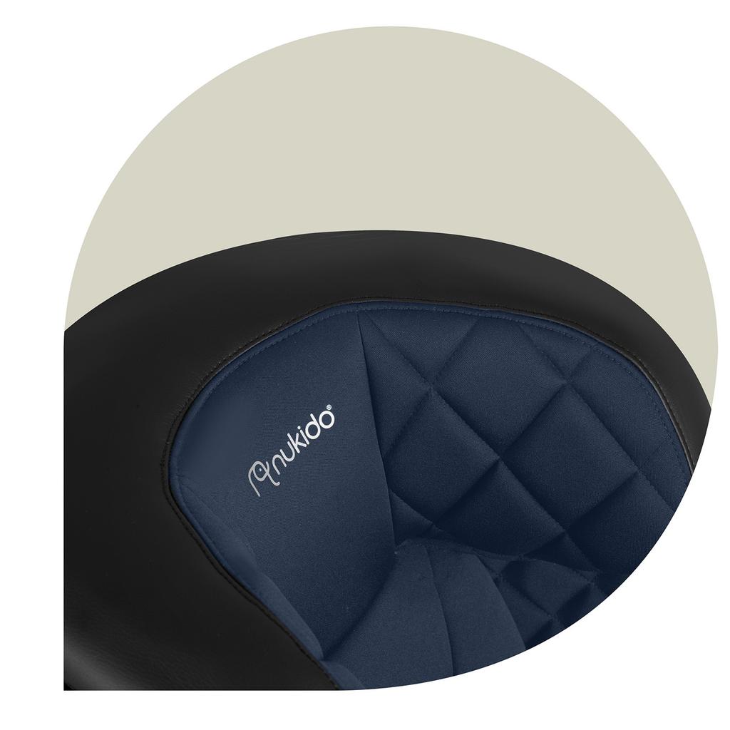Nukido Louis Car Seat Black/Navy 15-36 Kg Isofix
