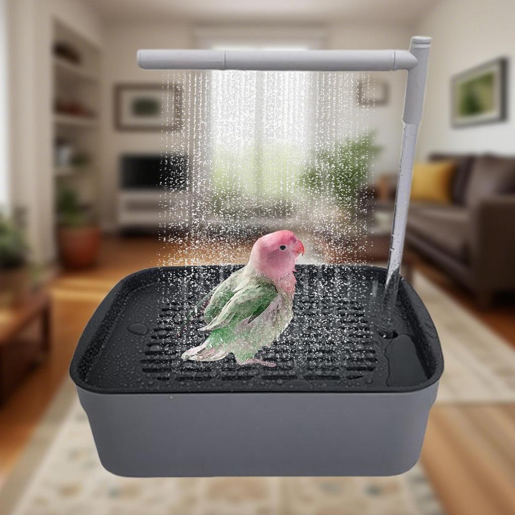 Automatic Pet Birds Parrots Bath Circulating Water Bathtub USB Electric Parakeet Bathtub Shower Fountain birds supplies