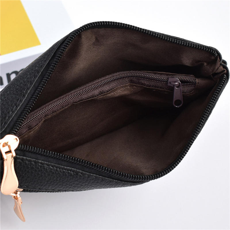 Women Vintage Soft Leather Wristlet Wallet Clutch Purses Portable Outdoor Handbag Shopping Commuting Bags
