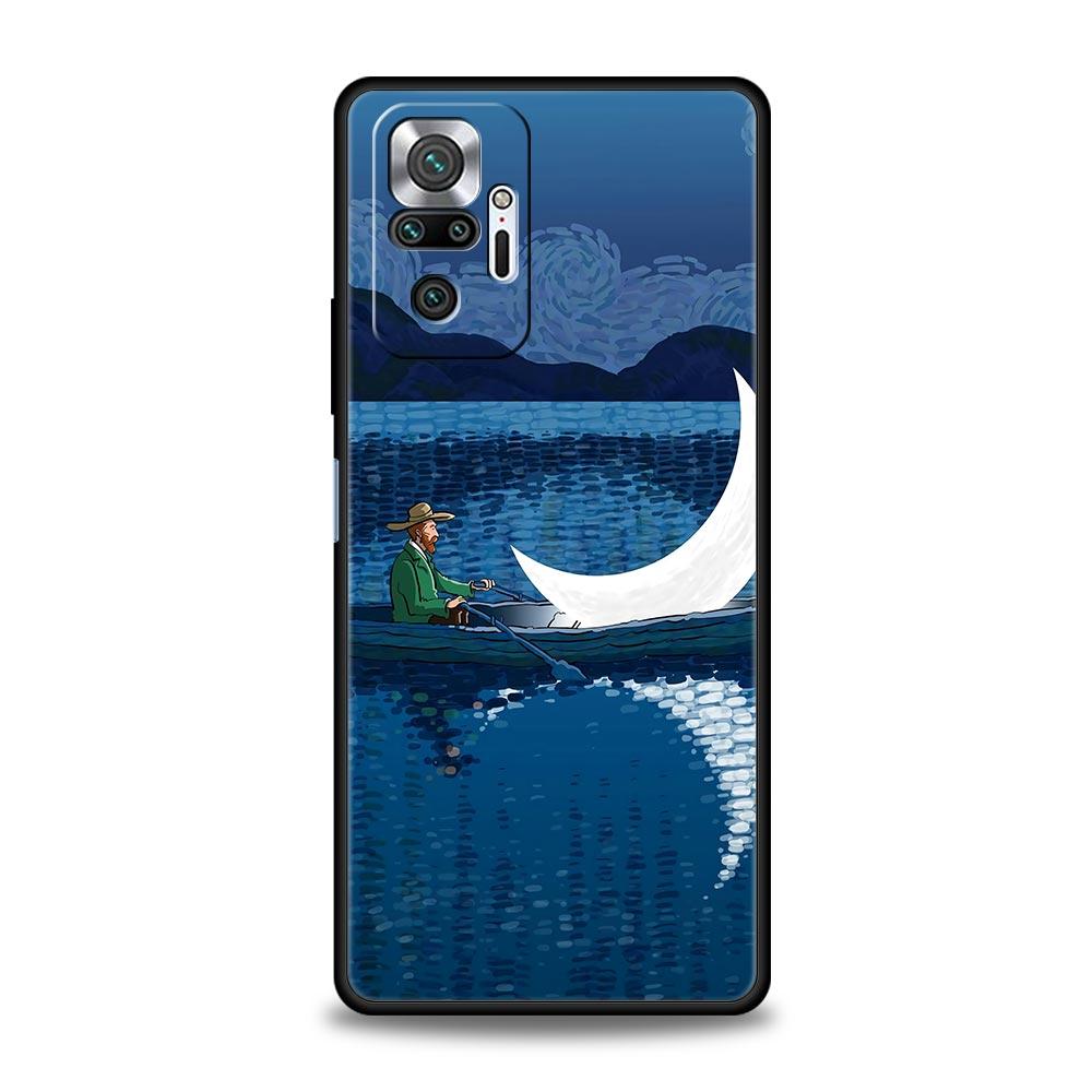 Phone Case For Xiaomi Redmi Note 13 12 5G 9S 9 8 10 11 Pro 9T 13C 12C 10C 9C 9A 7 Pro Silicone Cover Retro Van Gogh Oil Painting