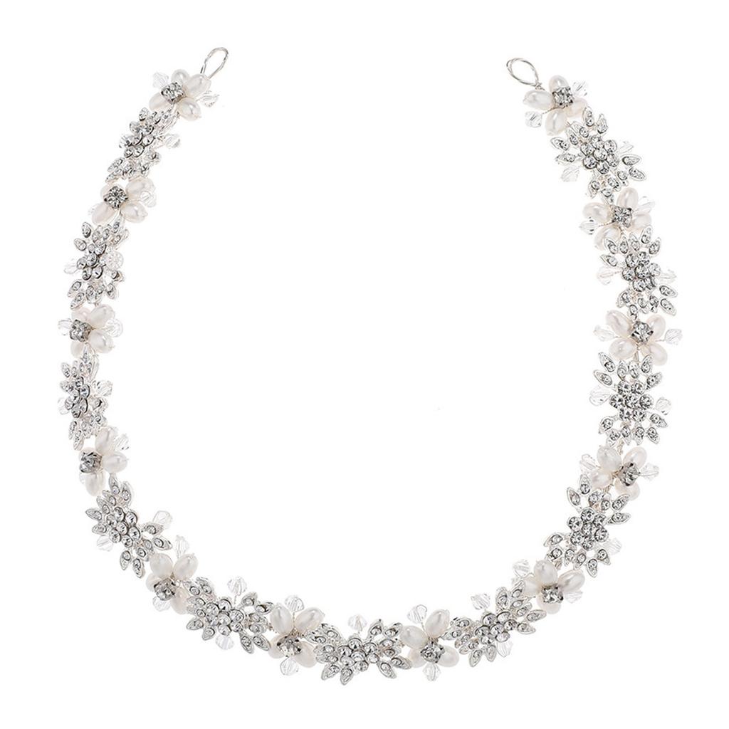 Wedding Headband Flower Design Non-Slip Wedding Hair Styling Accessories for Women Girls Wedding Party