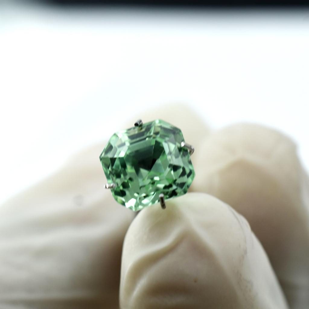 Natural Sapphire 3.85 Ct Bluish Green Square Rare Certified Loose Gemstone