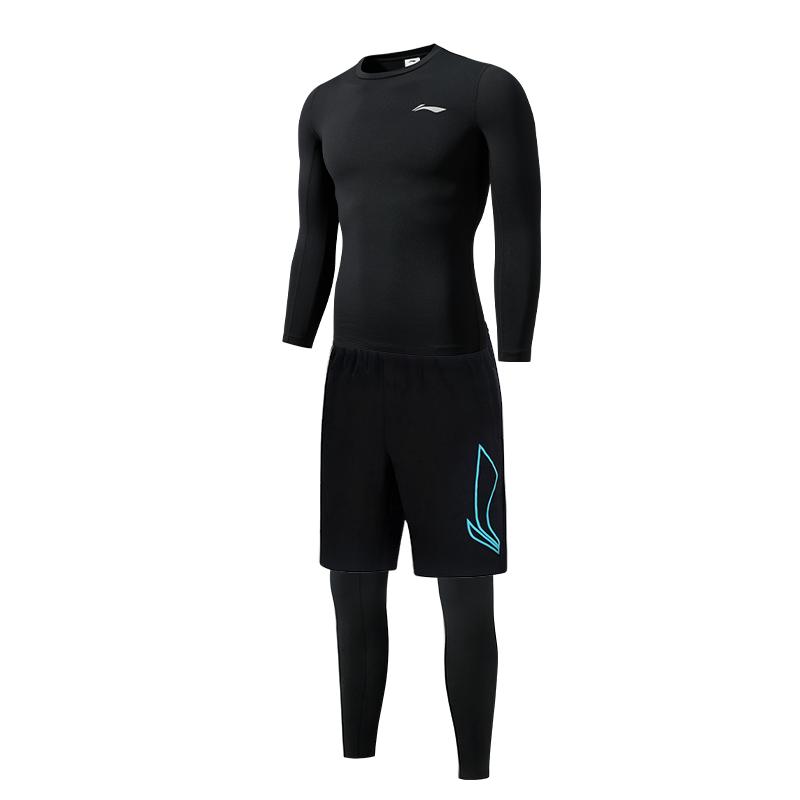 Li Ning Fitness Set Men s Black BJMB M