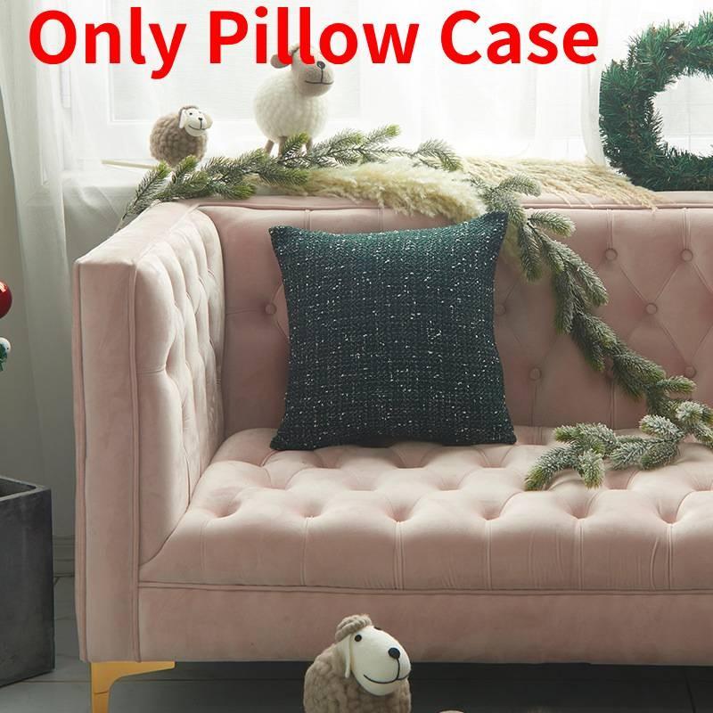 Pillow Plaid Christmas Cases Cushion Cover Bed Sofa Cotton Throw Covers Pillow