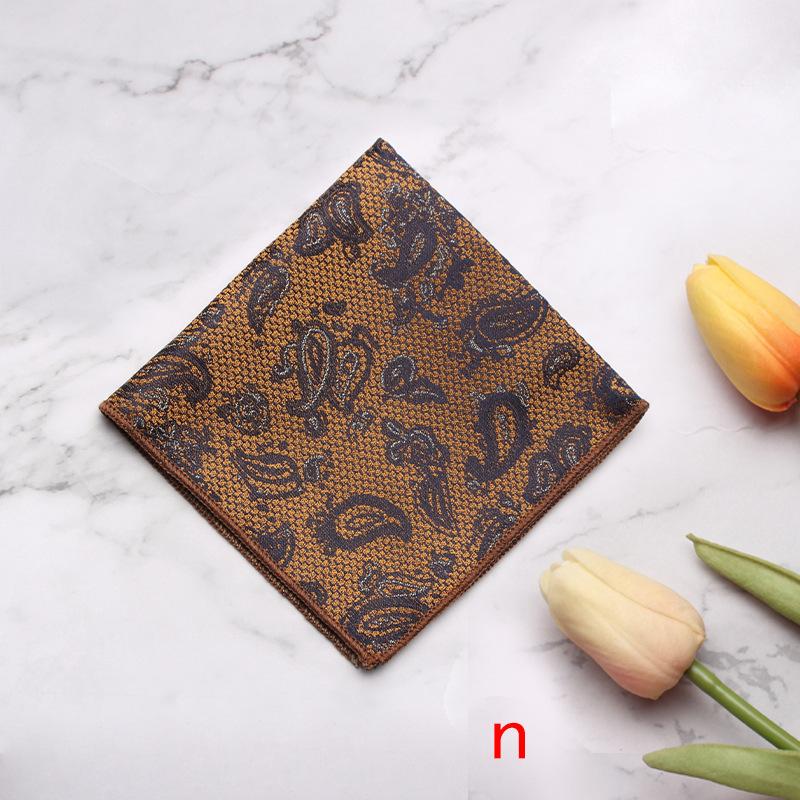 Source Pocket Towel Men'S Polyester Suit Dress Chest Towel Multi-Color Handkerchief Sales Striped Small Square Towel