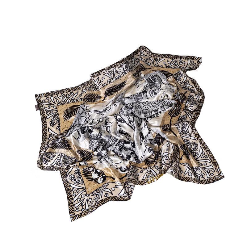 Hengyuanxiang Charming Era Silk Square Scarf