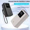 Shockproof Silicone Case Carrying Case for CUKTECH Model 10 Mini 10000mAh 55W Power Bank Travel