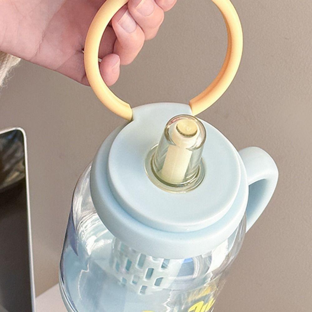 Leakproof Portable Drink Bottle With Straw Water Cup Tea Cup Water Sippy Cup  School