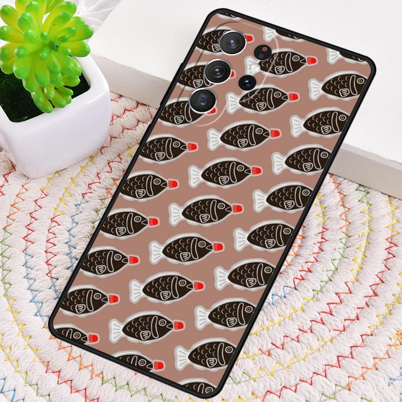 Sushi Soy Fish TPU Phone Case For Samsung Galaxy note 10 pro S26 S25 S24 S23 S22 Ultra Plus S21 FE S20 Shockproof Cover