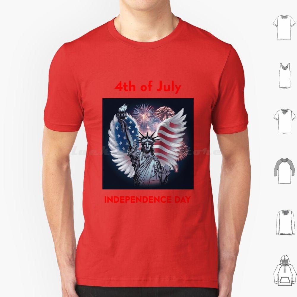Day 4 July T Shirt Cotton Men Women DIY Print Flag America Day Usa Patriotic American 4th Of July American Flag Patriot Day