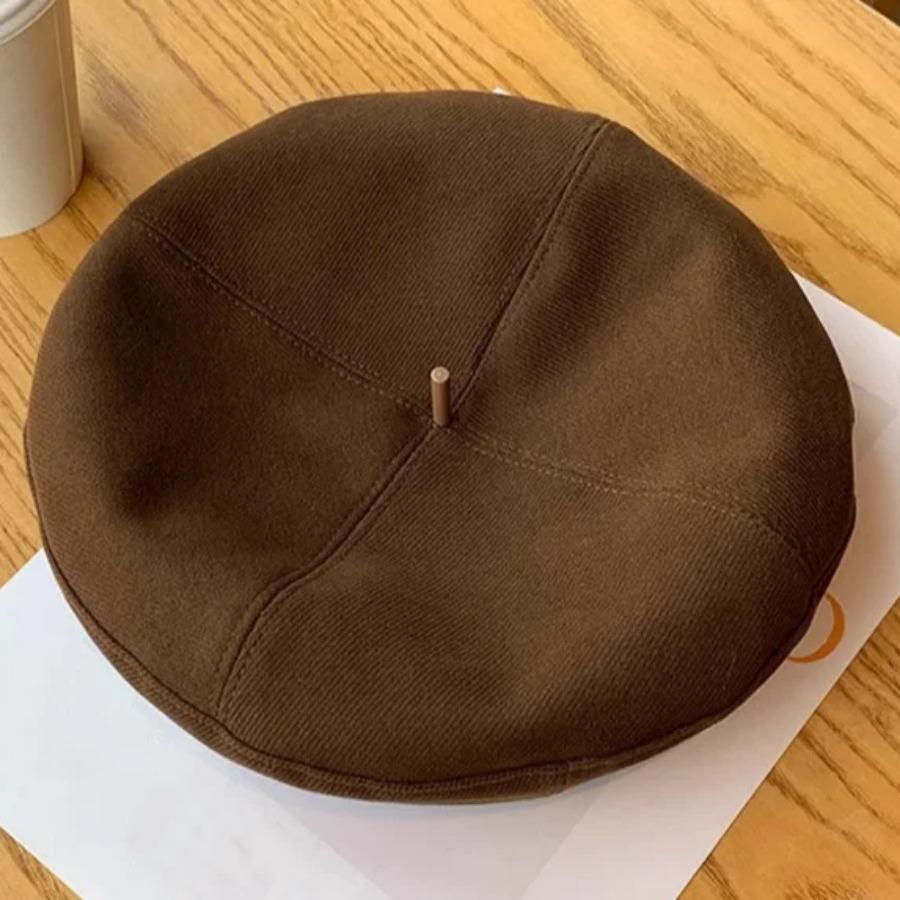 

Ретро берет ручной работы весна осень женский черный бежевый шерстяной берет хаки коричневый малярная шляпа женская зимняя темпераментная кепка Sense