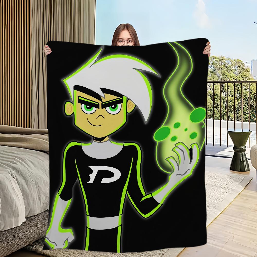 Cartoon D-Danny P-Phantoms Blanket Skin Friendly Comfort Warm Soft Plush Blanket Suitable Sofa Living Room Office Bedroom