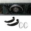 Clear Round Vehicle Camera Lens Covers with Curved Patterned Rain Hood, PVC and Acrylic Construction,Durability