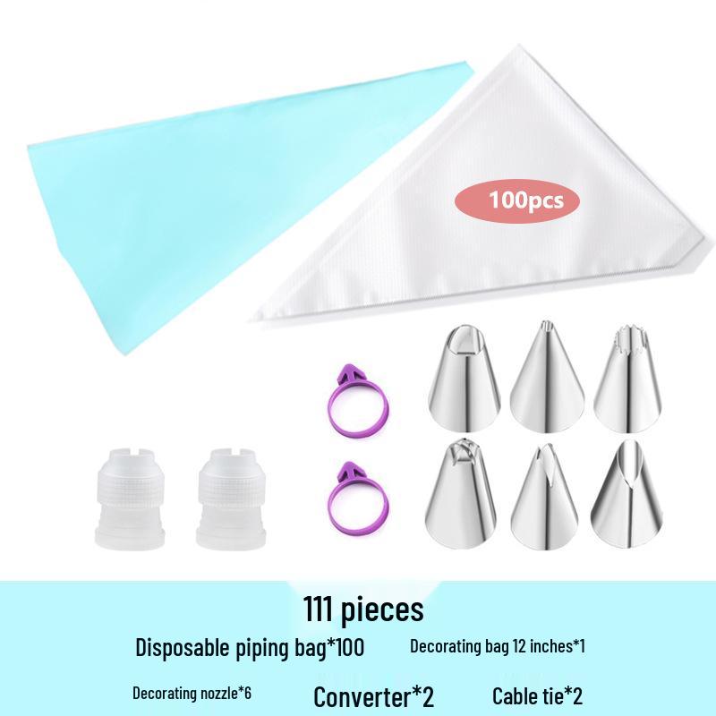 Stainless Steel Cake Decorating Tips Set with EVA Piping Bag