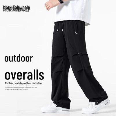 Mark Fairwhale Men's Adjustable Cuff Straight-Fit Cargo Pants