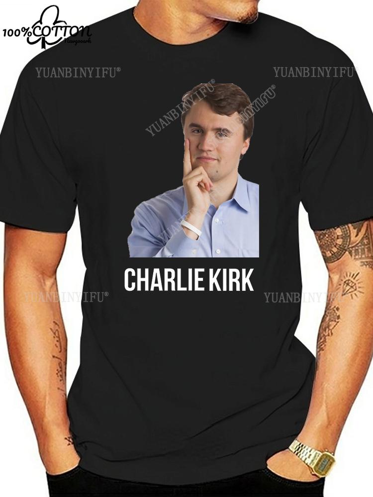 Heißer Stil Lässig FREEDOM Charlie Kirk Bedrucktes T-Shirt Locker 100% Baumwolle Freizeit Unisex Shirt Heißes Produkt S-6XL