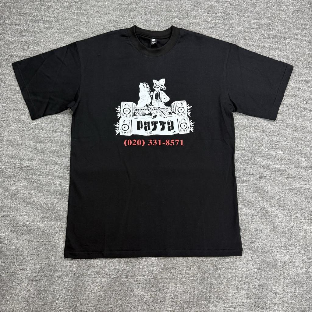 Amerikanische grenzüberschreitende trendige Marke PATTA Designgefühl Buchstabendruck Kurzarm-T-Shirt Herren- und Damen-Trendmarke Vielseitiges lockeres Oberteil