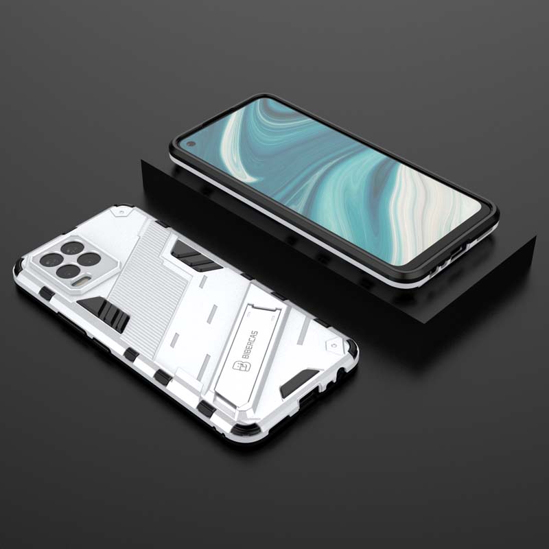 Armor Case for Realme 8 Pro Shockproof Lens Camera Protective Robot Holder Back for OPPO Realme 7 Pro 8 Realme8 Phone Cover