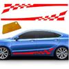 2PCS 78" Car Body Door Side Waistline Sticker Decals, Sports Racing Stripe Decals, Waterproof Vinyl Stripe Sticker Decoration For Car SUV Truck