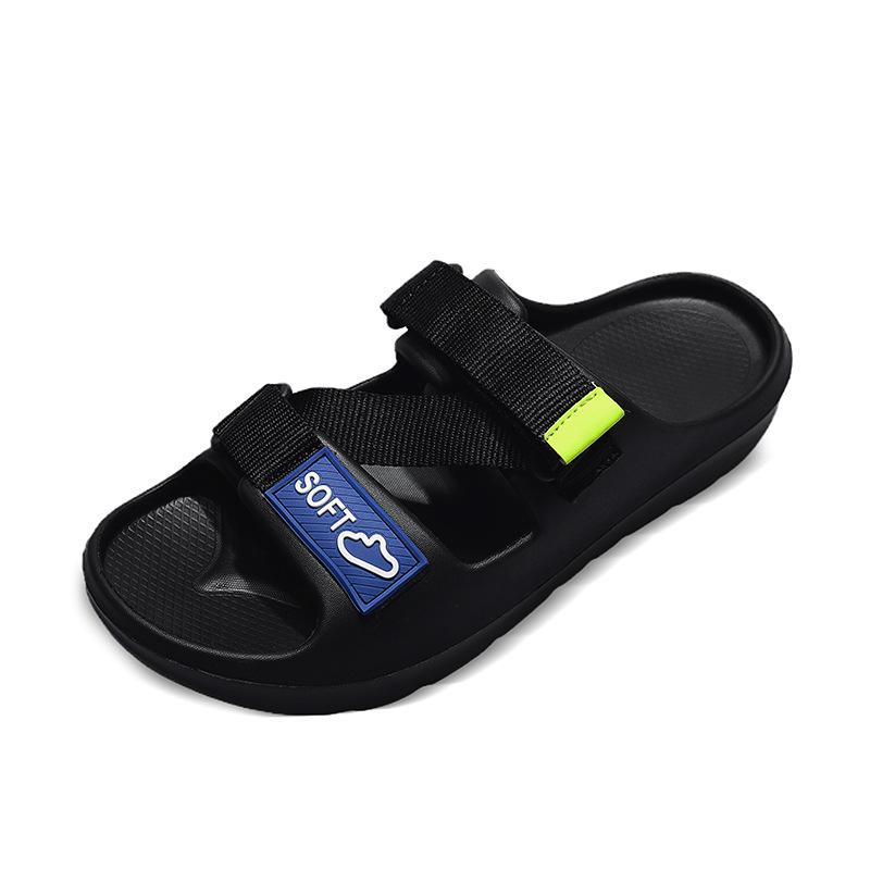 2025 New Men's Trendy Adjustable Sandals Soft Sole Beach Flip-Flops for Outdoor Summer Non-Slip Casual Slides Breathable Straps