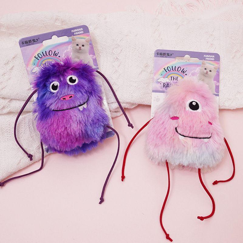 Pet Cat Mint Toys Molars Chew Interaction Plush Toy Mice Shape Intelligence Bite Resistance Scratch Bite Self Hi Teeth Clean Toy