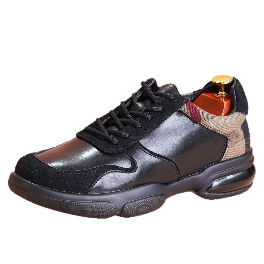 2025 Frühling neue lässige Lederschuhe Herrenmode vielseitige Herrenschuhe weiche Oberfläche weiche Sohle Schnürschuhe Herren Sport- und Freizeitschuhe