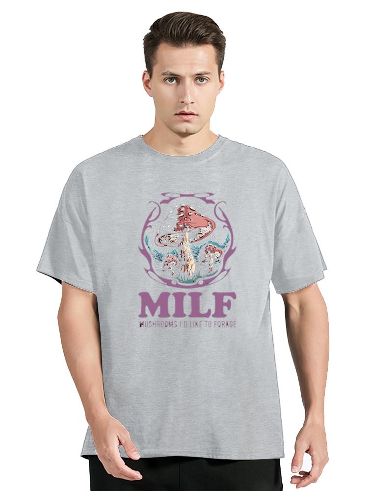 Summer Vintage Mens Tshirt Streetshirt MILF Mushrooms IdLike To Forage Funny Mushrooms Tshirt For Men Cotton Clothing