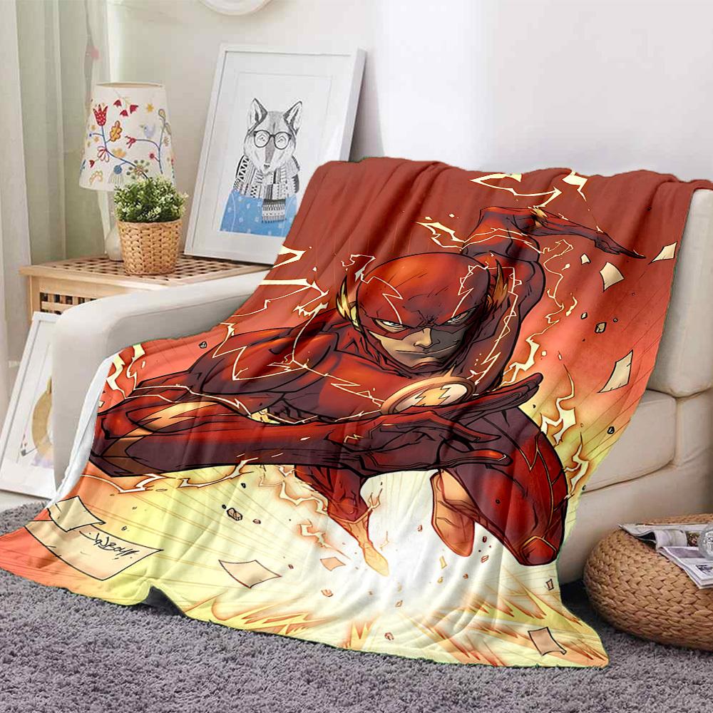 1pc Flash, Speed Force Blanket Polyester Fiber, All Season Comfort for Sofa, Bed, Office, Car, Camping Ideal Home Decor & Gift, Office Comfort
