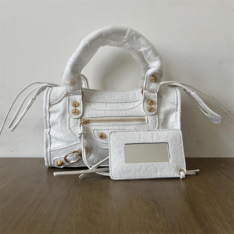 Women's Mini Crossbody Tassel Bag - Medium/Small Size, Motorcycle Style