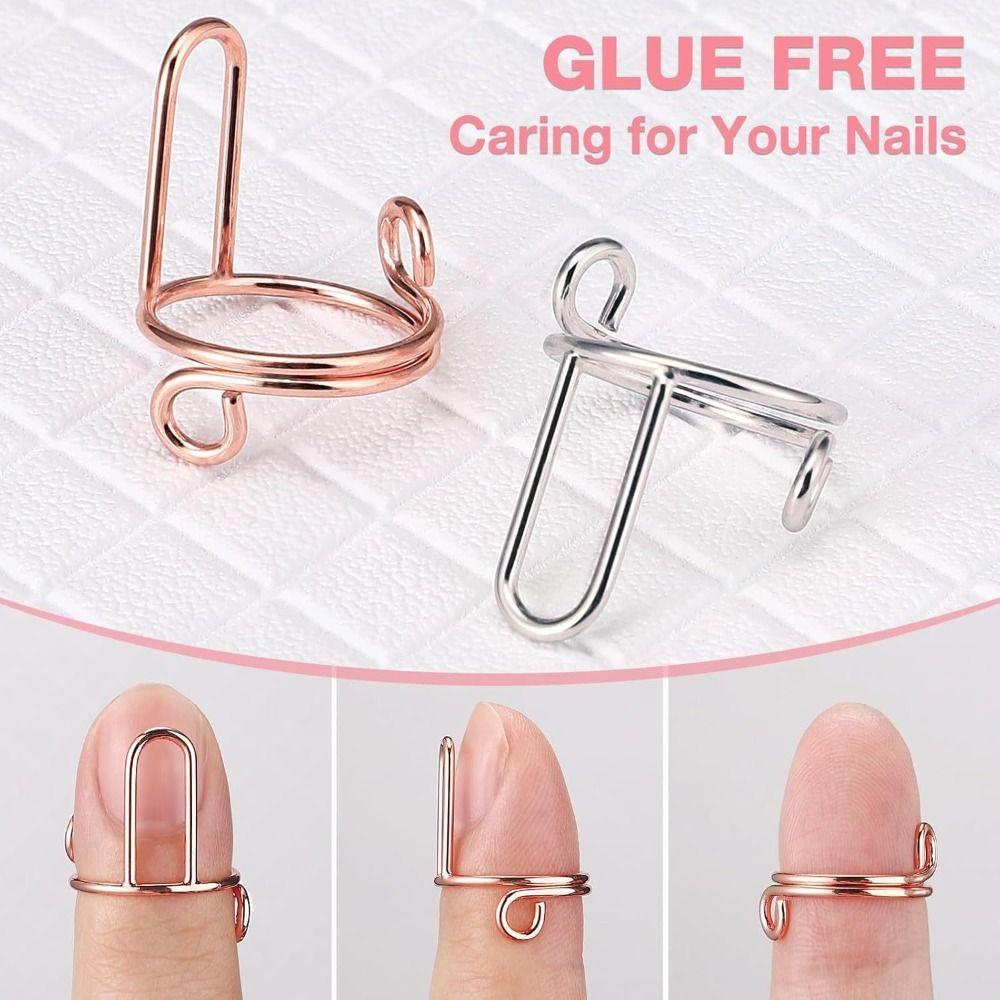 10Pcs Adjustable Nail Rings Removable Thin Design Nail Art Decoration Reusable Comfortable To Wear Fingertip Protective Cover