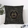 1pc Contemporary Pillowcase | Philosopher'S Stone Symbol Design, Soft Polyester Velvet, Single-Sided Print, 45cm x 45cm, Zipper Closure, Living Room S