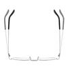 Fashionable Full-Frame Clear Resin Presbyopia Glasses with Metal Iron Legs