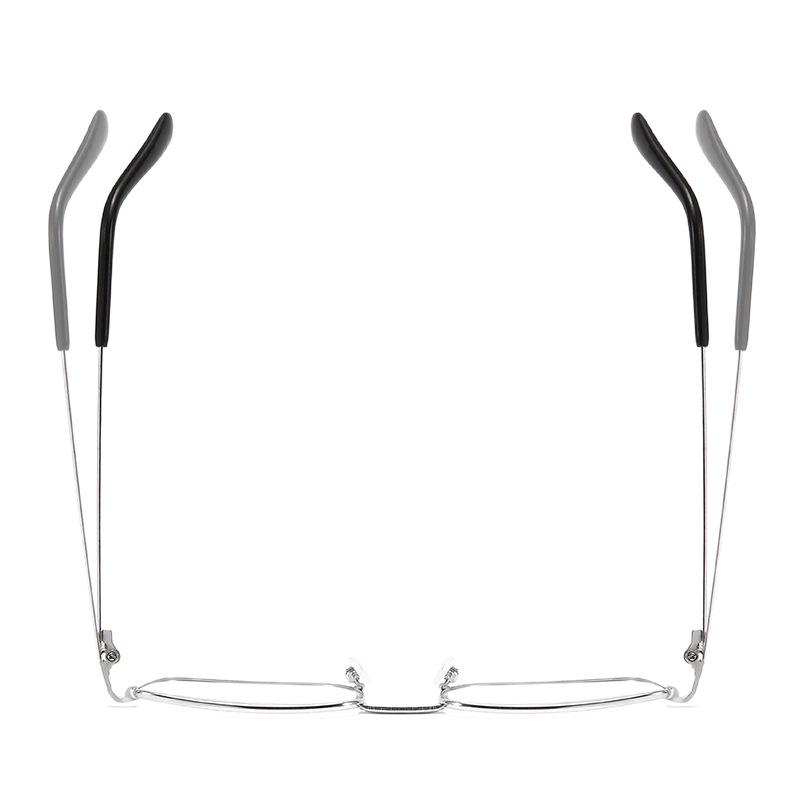 Fashionable Full-Frame Clear Resin Presbyopia Glasses with Metal Iron Legs