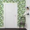 Tropikalny Zielony Liść Naklejka Ścienna Samoprzylepna Usuwalna Okładzina Ścienna Liście Palmy Wodoodporna Dekoracyjna Papier Kontaktowy