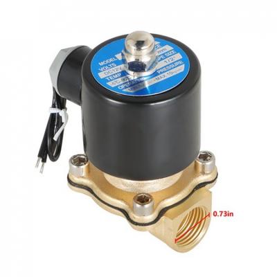 1/2-Zoll 12V DC Messing Elektrisches Magnetventil NPT Gas Wasser Luft Normalerweise Geschlossen