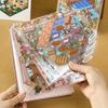3D Miniature Scene Sticker Book, 40pcs/bag Micro Landscape Decals for DIY Dollhouse Journal Scrapbooking Creative Gifts