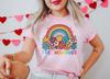 Rainbow Pride LGBTQ Tshirts Womens Free Mom Hugs Vintage Flower Print T Shirts Short Sleeve Fashion Female Tees
