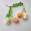 Handmade Necklace Pendant Rice Bead Flower Keychain Pendant  DIY accessories