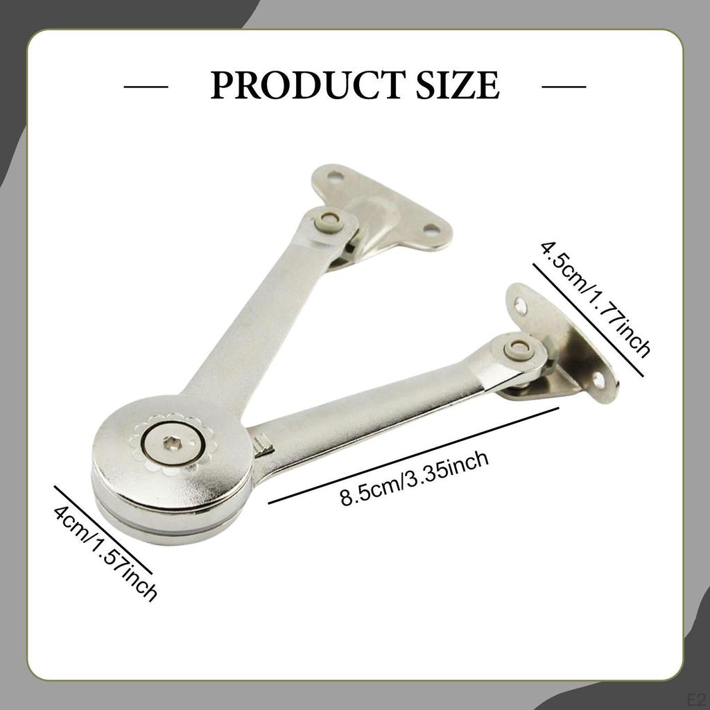 Lid Stay Hinge, Support Damper, Versatile Cabinet Door Randomly Stop for Cupboard,