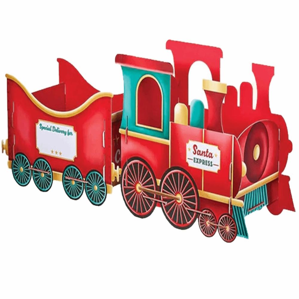 Santa Claus Christmas Presents Train Handmade Portable Santa’s Gift Train Deliver Holiday Cheer in Style