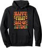 Happy First Day Of Autumn Fall Design Cute Unisex Hooded Sweatshirt