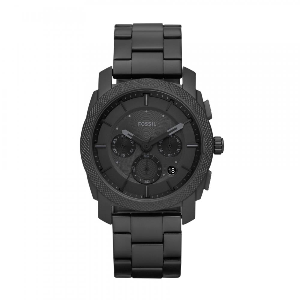 

Fossil Men s Machine Chronograph, Black Stainless Steel Watch