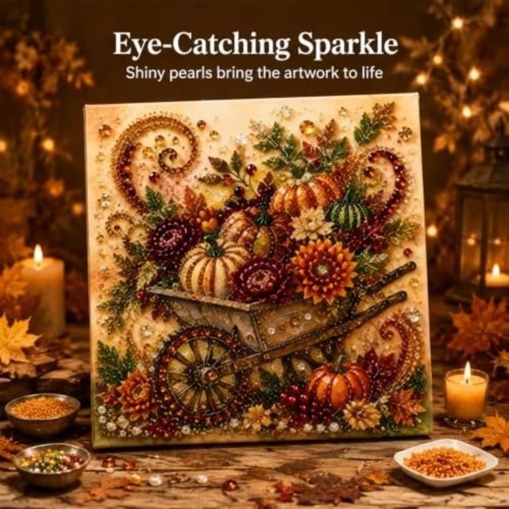 Handmade Pearl Painting Kit Sparkling Art Kit Art Kit Beaded Canvas Art Thanksgiving Gift